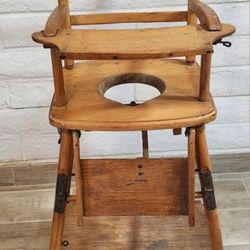 Antique Metamorphic High Chair/Potty Chair & Play Chair
