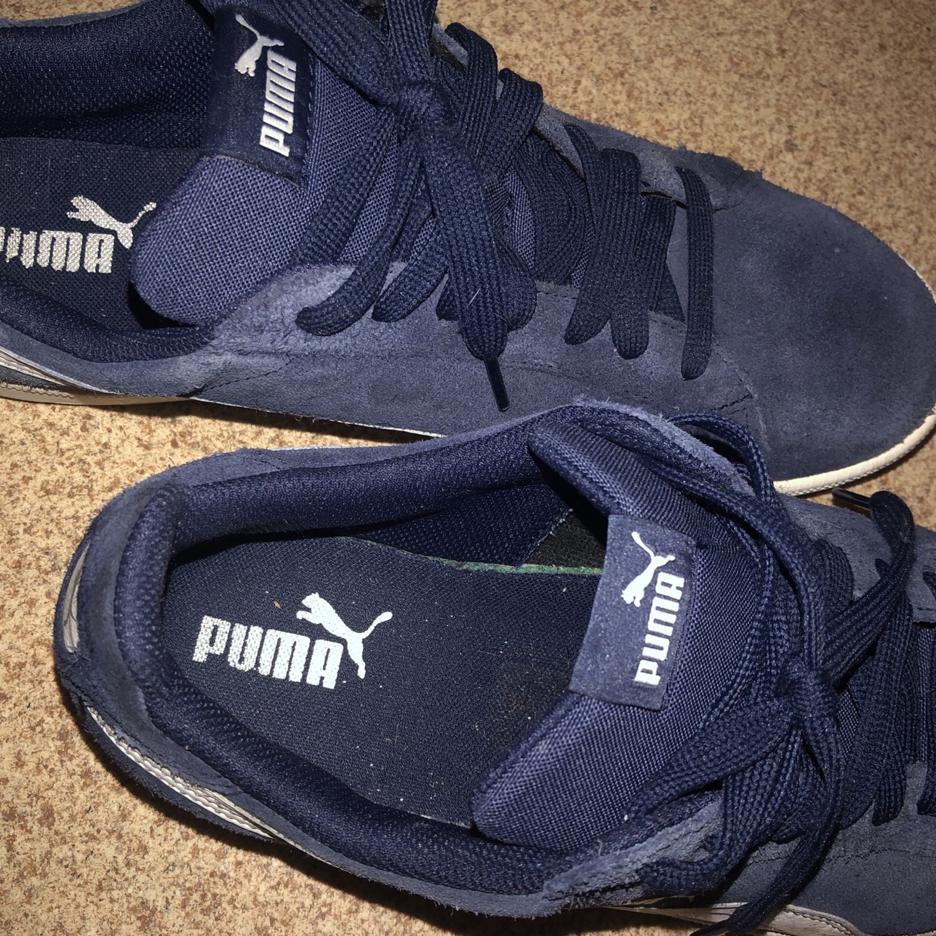 Blue Suede Pumas Sz. 11