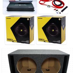 New Full Bass Package Kicker Comps C 12” Installation Included 