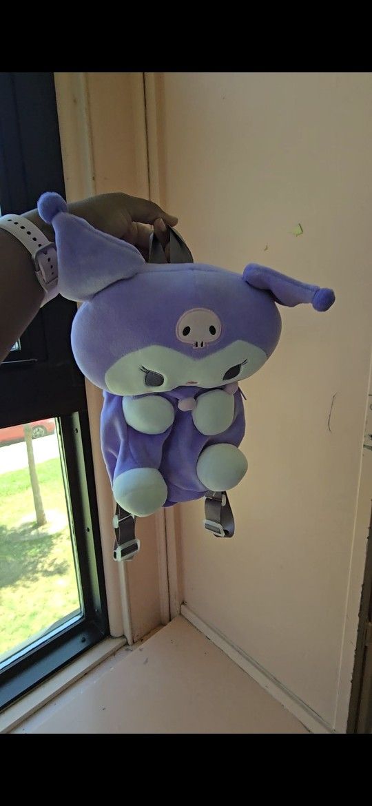 Kuromi Mini Backpack – Sanrio Plush Bag