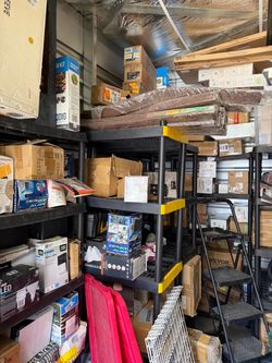10x30 storage unit filled with home renovation stuff for sale