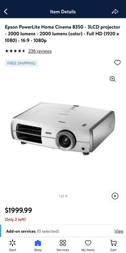 Epson PowerLite Home Cinema 8350 projector