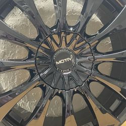 17 Inch MOTIV GLOSS BLACK 17x7.5 Rims