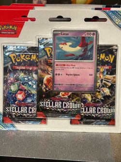Pokemon Stellar Crown 3 Pack Blisters Latias