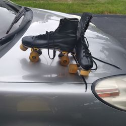Black Roller Skates  Size 10