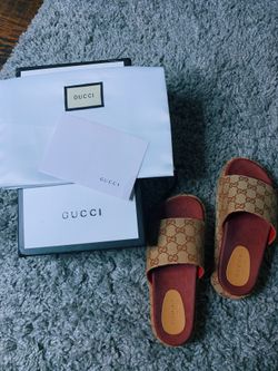 GUCCI PLATFORM SLIDES