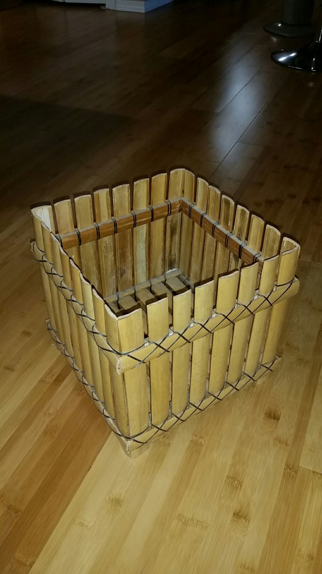 Vintage Bamboo Plant Basket