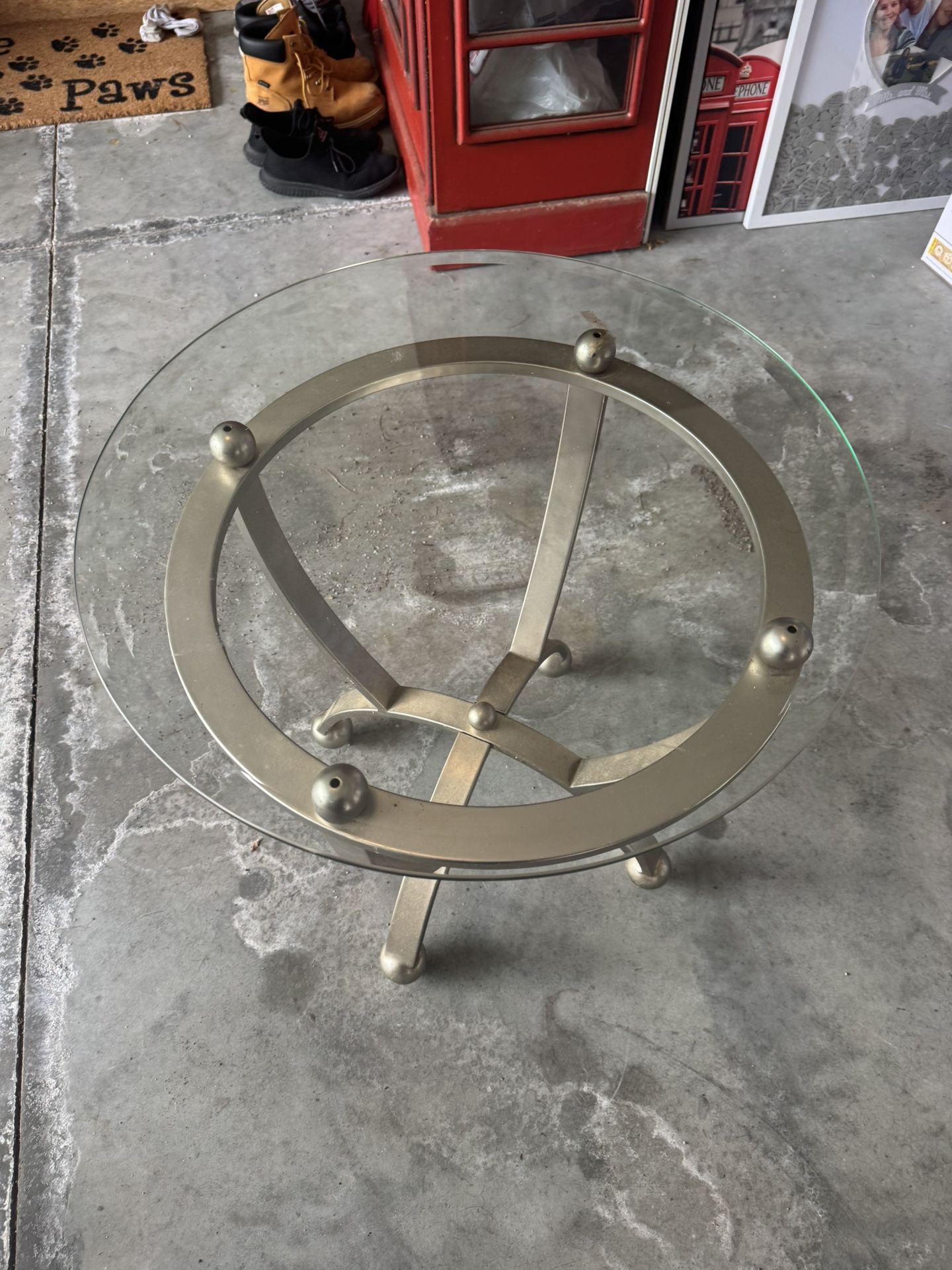 Glass End Table