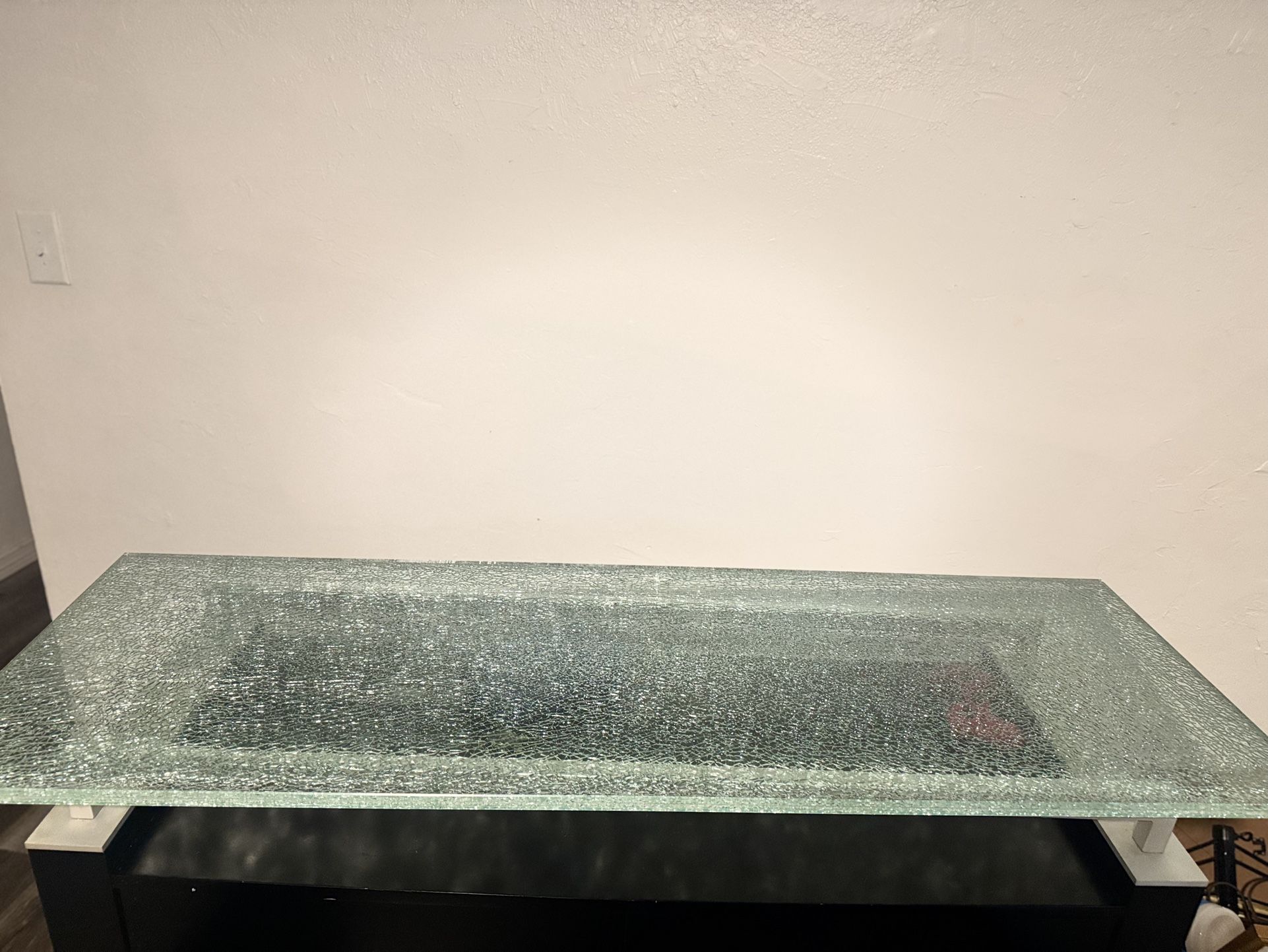 Black and Glass top entertainment set