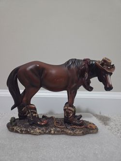 Cowboy Up - Horse Statue