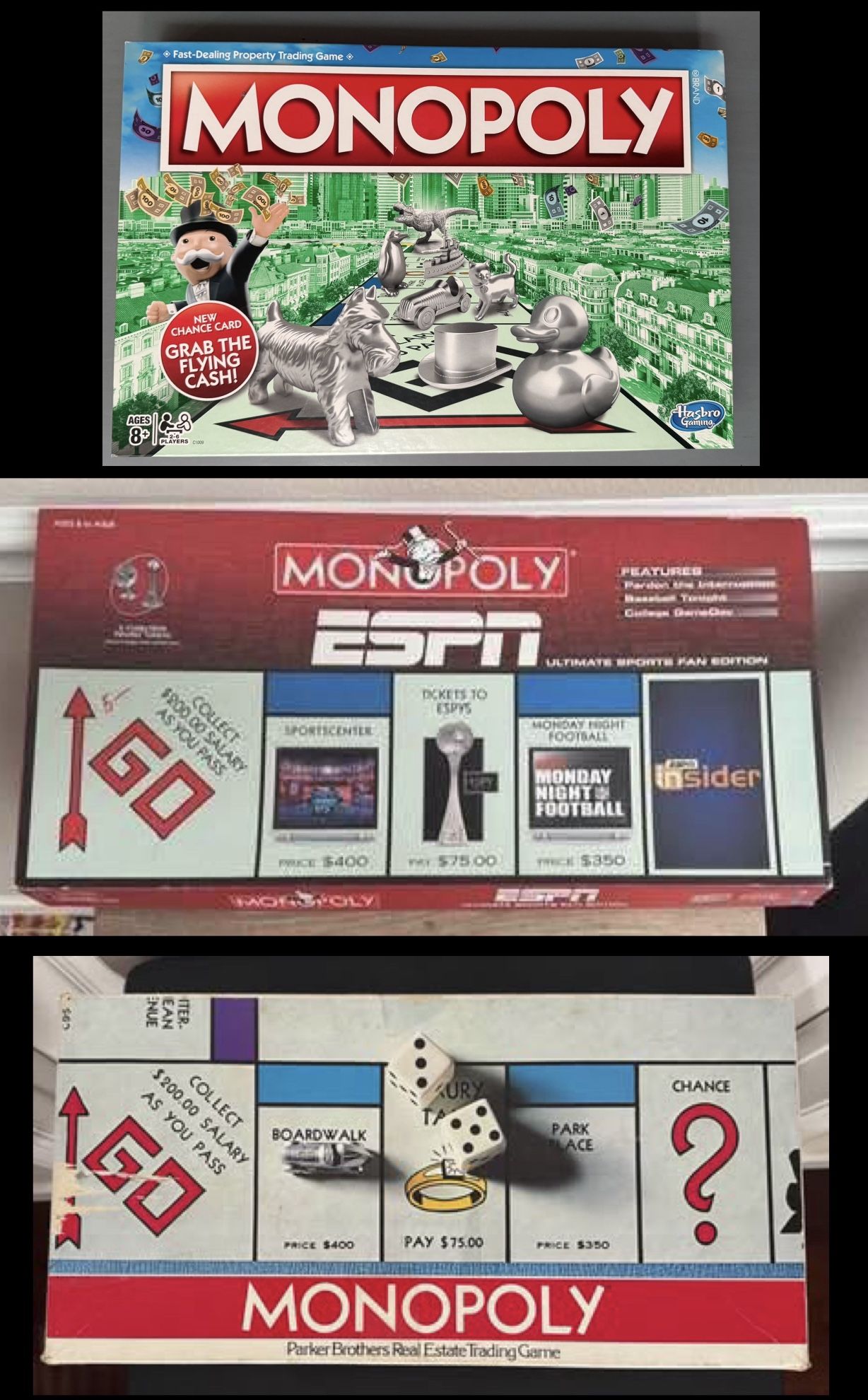 Monopoly Games COMPLETE see pics for box damage just $5 