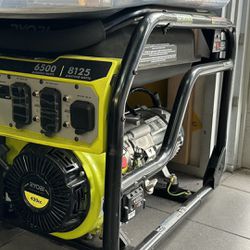 RYOBI 6,500-Watt Gasoline Powered Portable Generator with CO Shutdown Sensor