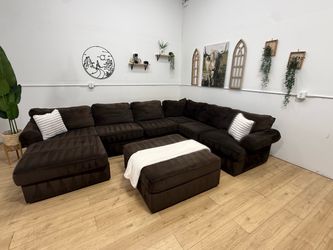 Brown Sectional Couch Free Delivery