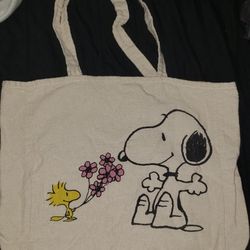 Snoopy and Woodstock Tote Bag