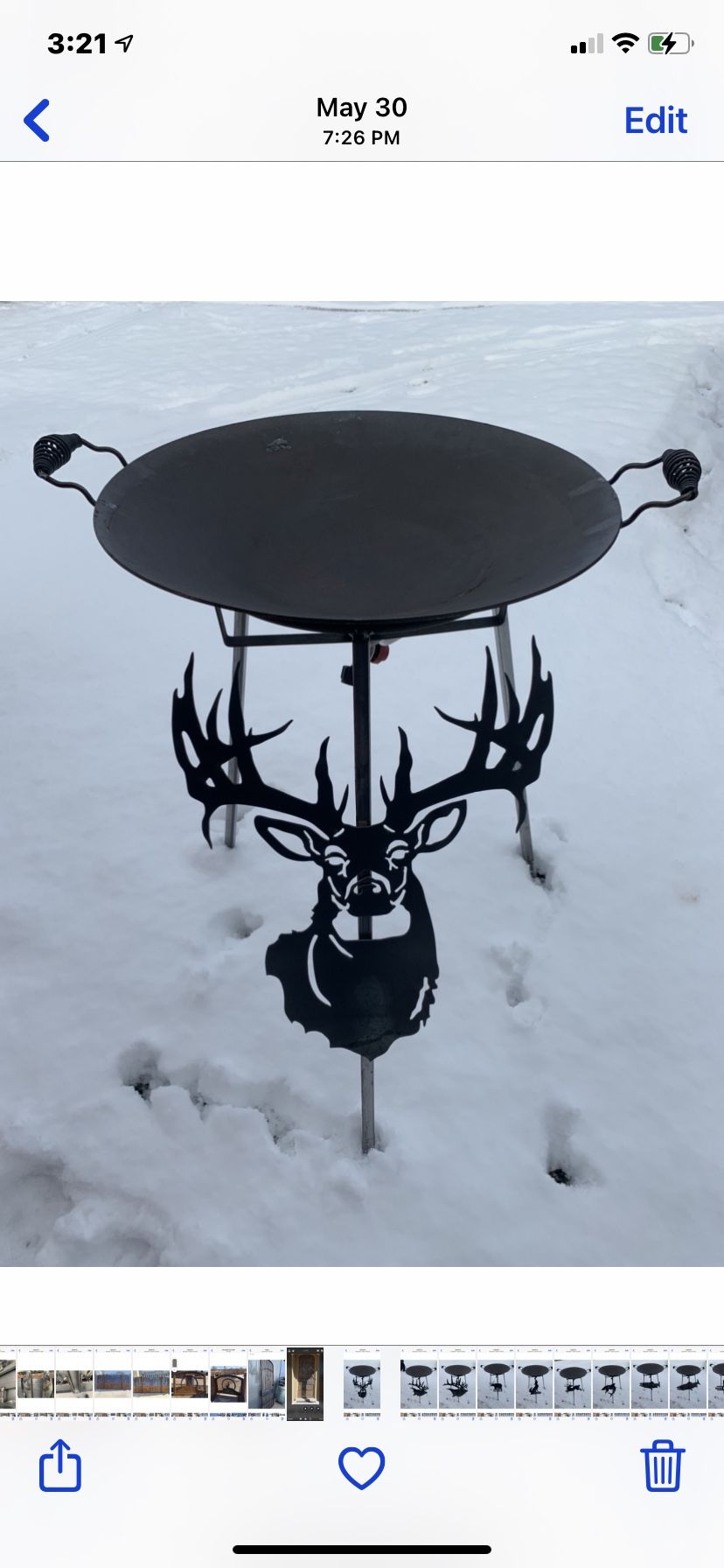 24” Disco With Stand, Burner, N Mule deer $254