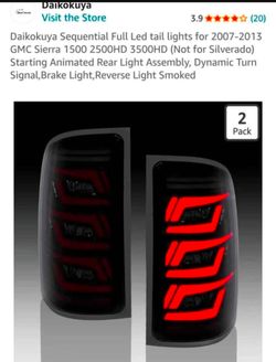 2007-2013 GMC Sierra 1(contact info removed)HD 3500HD Taillights