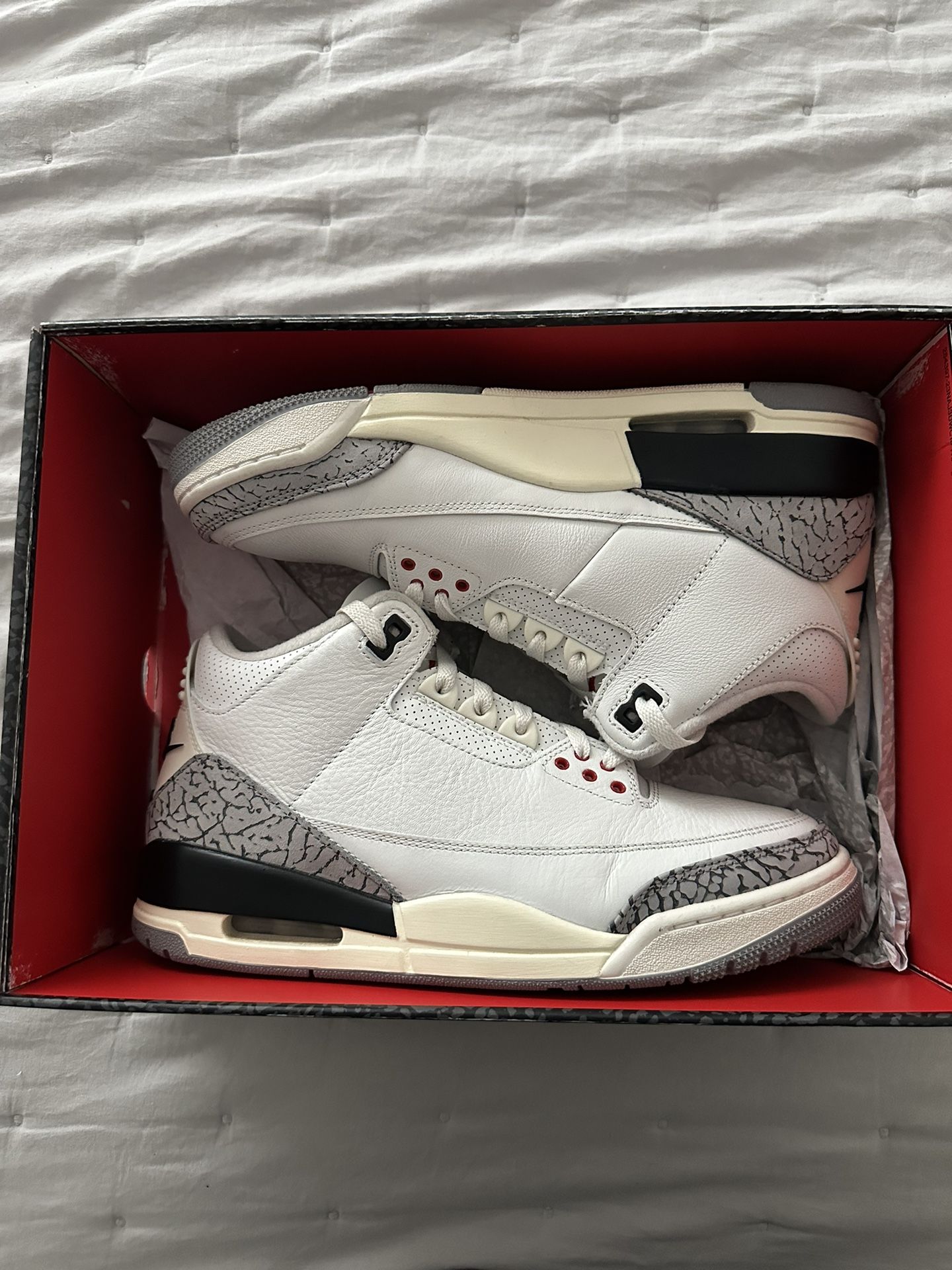Jordan 3 White Cement Reimagined Size 9M