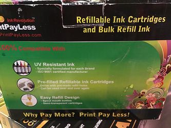 Refillable Ink Cartridges used Plenty left