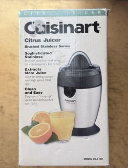 New Open Box Cuisinart Citrus Juicer. Model# CCJ-100