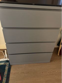 Grey ikea dresser
