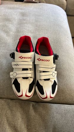 Kescoo White Cycling Shoes