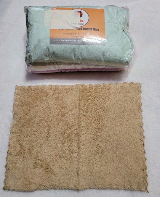Baby Washcloths 24-Pack,  Microfiber Coral Fleece Baby Towels