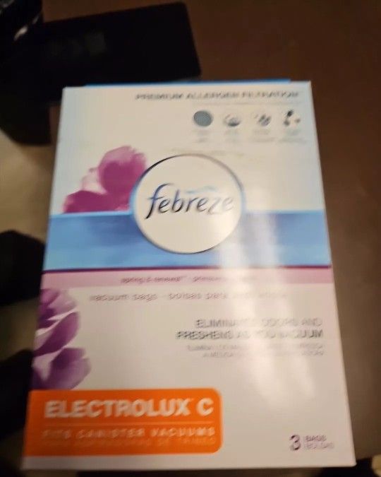 Lot Of 3 Febreze - Vacuum Filter - Electrolux C Bags - Spring & Renewal Scent - 3pk #104