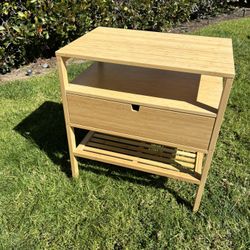 IKEA bamboo nightstand (Nordkisa)