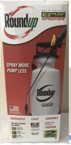 Roundup 1 Gal EZ-Pump Sprayer Liquid Weed Killer Distributor Yard Garden Tool