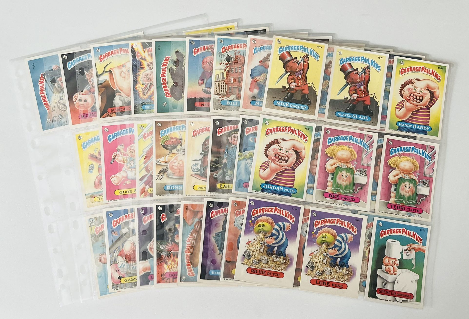1986 Garbage Pail Kids Cards