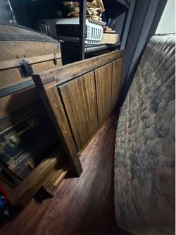 Complete Solid Wood Queen Bed Frame