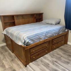 Full Size Captains Bed And Dresser 