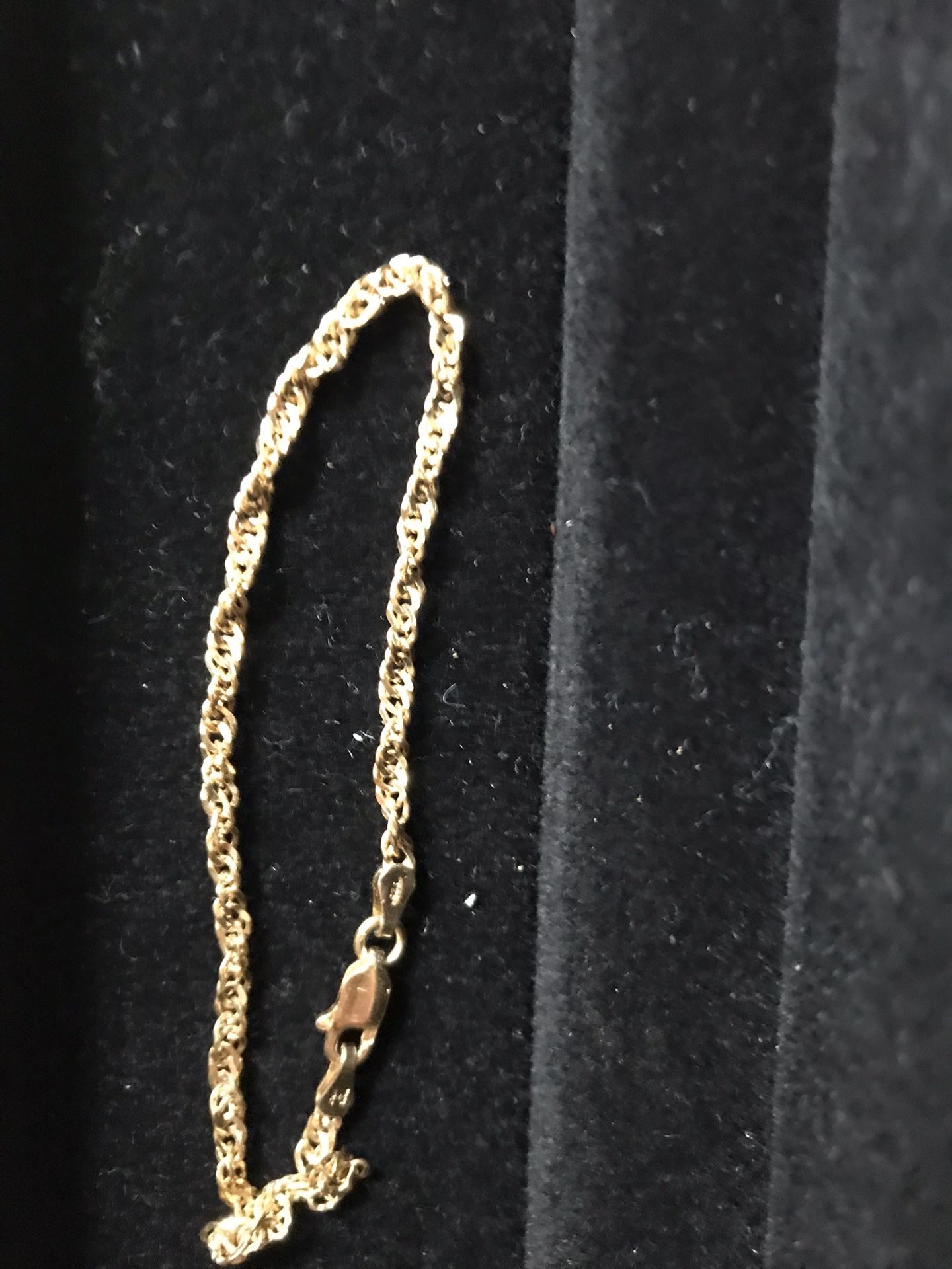Bracelet Delicate Braid Link Chain Italy Milan Gold Over 925 Sterling Silver Gorgeous