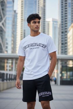 VADALINE embroidery white T-shirt