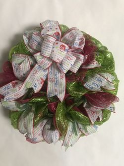 Christmas kindergarten wreath 18”