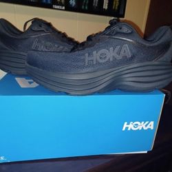 Hoka Bondi 8 Black All Black Mens Shoes Worn Twice