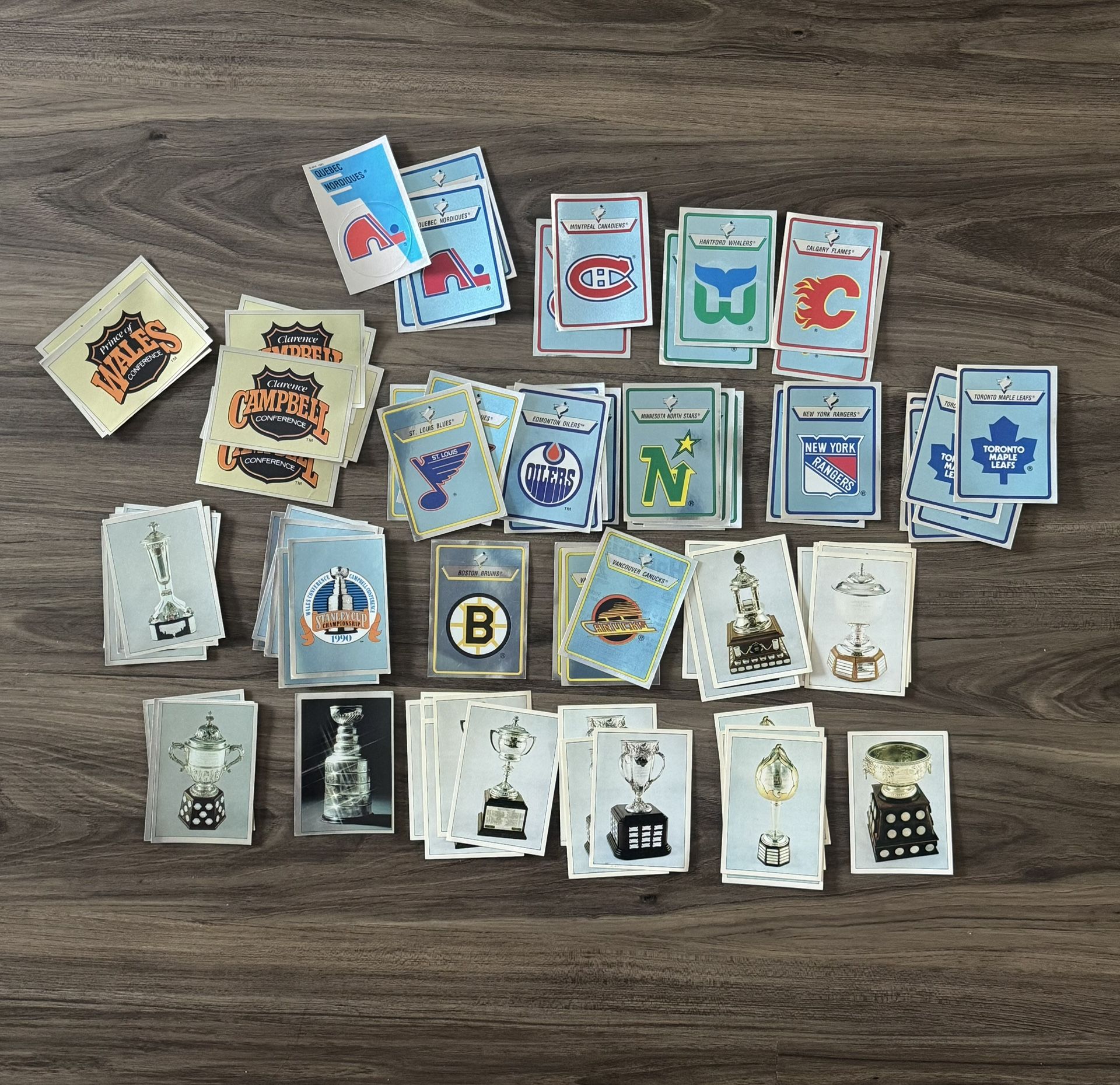 1990-91” Vintage Hockey Stickers (582 Stickers)