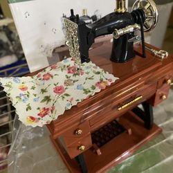 Sewing Machine Music Box Toy -Open Box