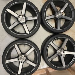 Set Of 4 Used Tires With Rims 