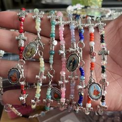 BEAUTIFUL Hand-made Glass Bead Bracelets