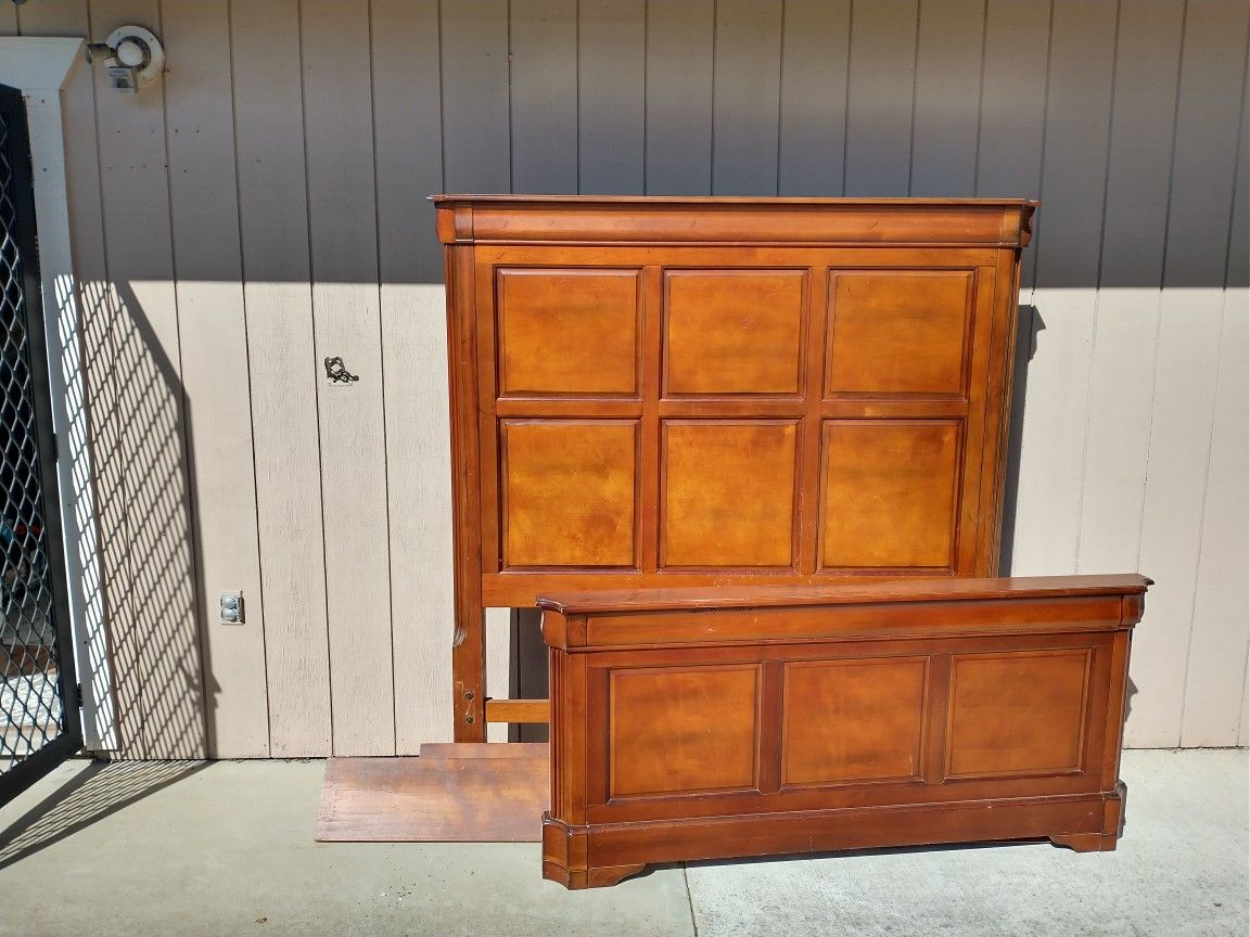Queen Bed Frame Solid Wood 