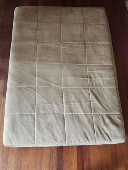 Tan Quilted Weighted mattress