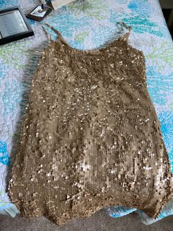 Gold sparkle dress