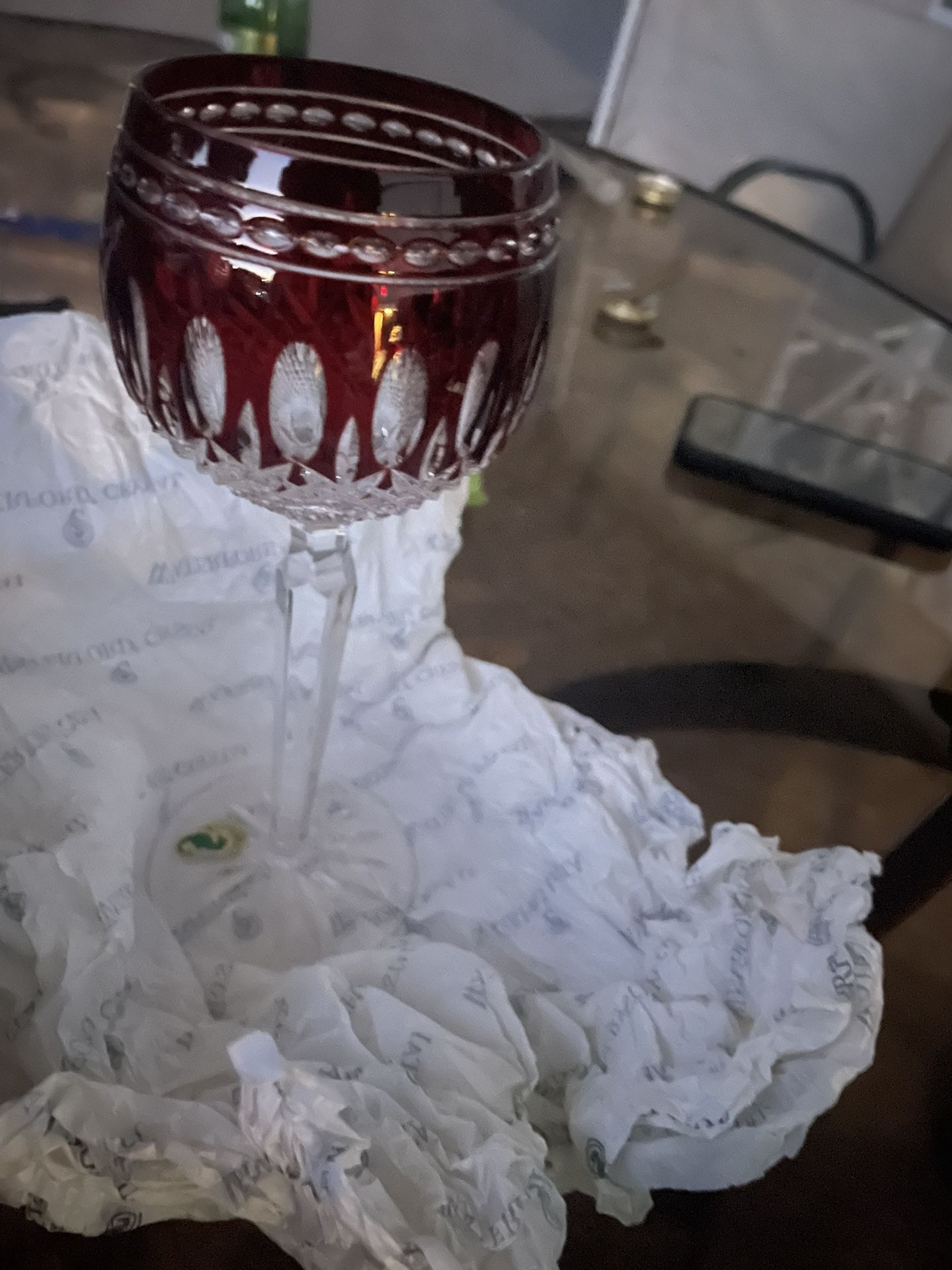 Waterford Clarendon Crystal Wine Glass