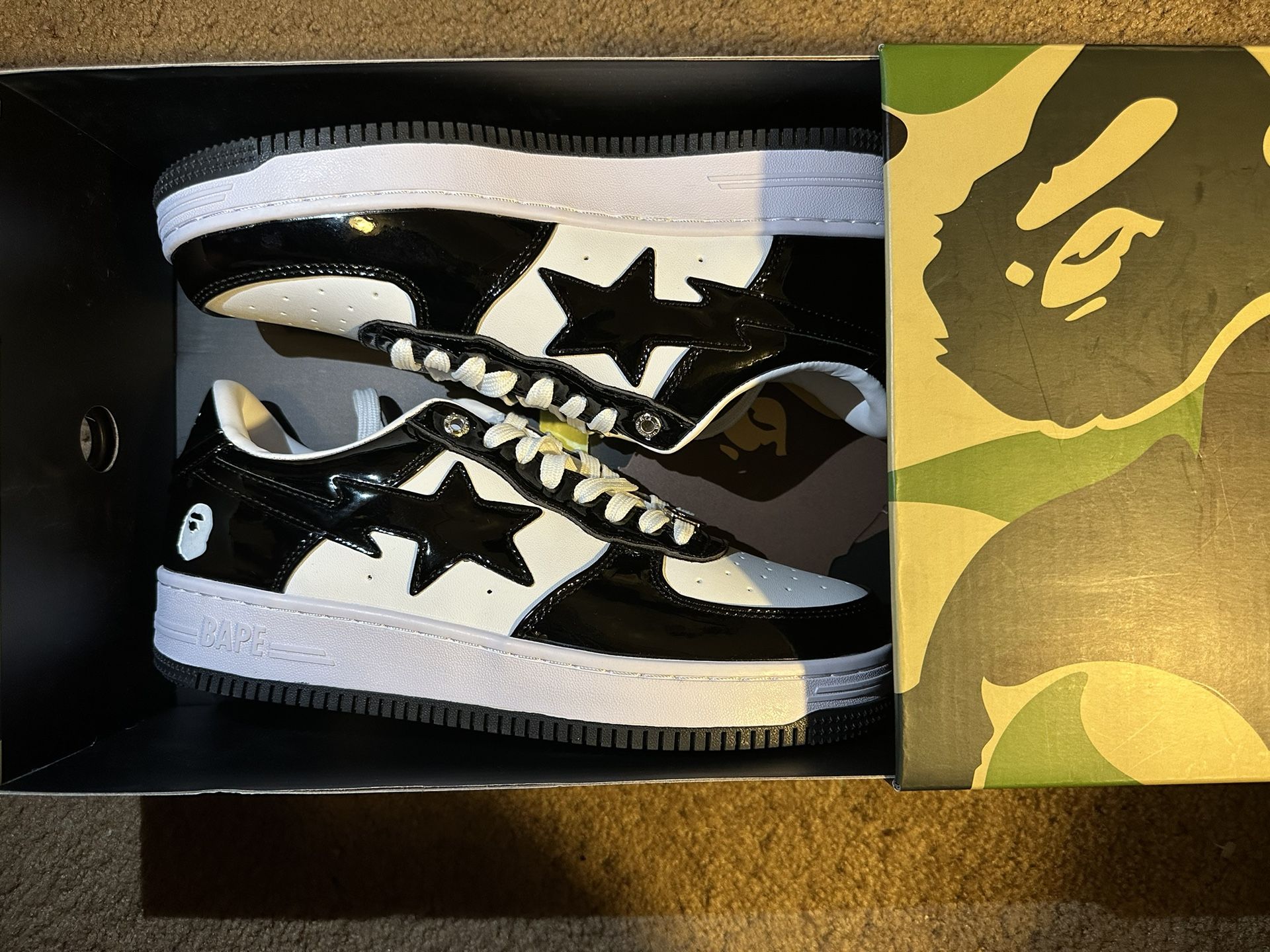 A Bathing Ape Bape Sta Low Black 9.5