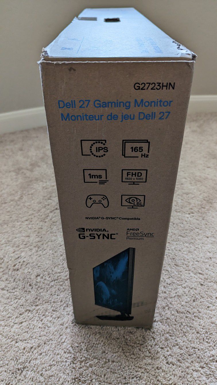 New Dell 27" 165Hz IPS gaming monitor