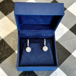 Sparkling Silver Earrings 