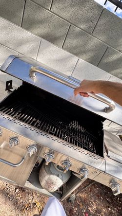 Gourmet Pro 6-Burner Stainless Steel Propane Gas Grill with Searing Side Burner and PVC Cover Bundle