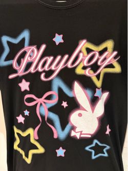 Playboy Graphic Tee Black Size Small