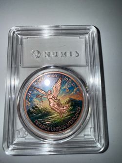 2025 Libertad 1 oz .999 Fine Copper Colorized Medal in Holder